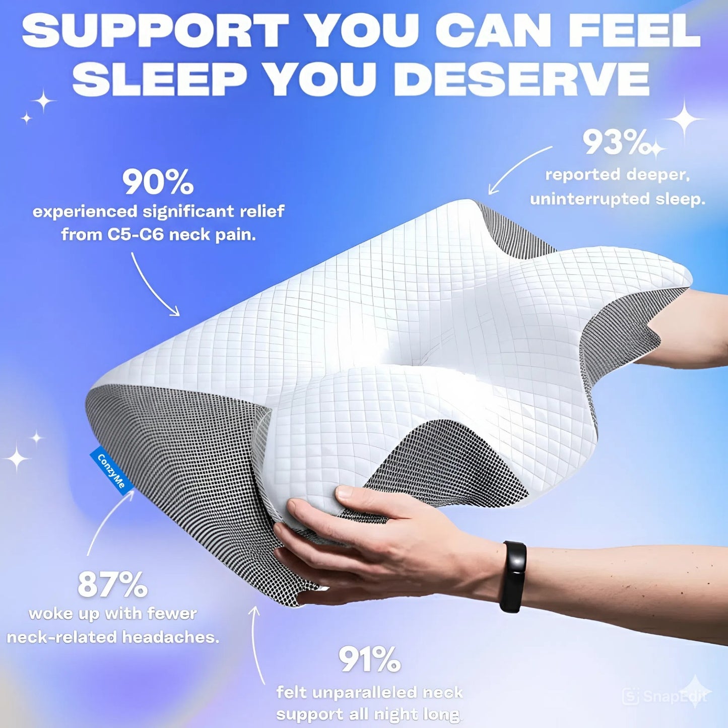 ConzyMe® Contour Relief Pillow